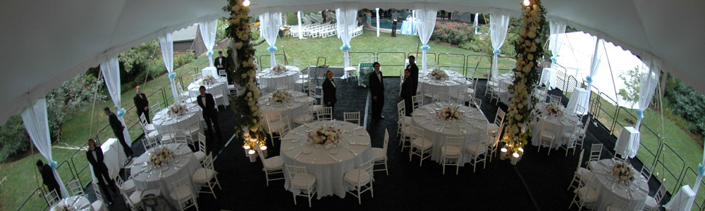 The right table size and arrangement to assure your guests have a pleasant experience while at your event. 