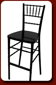 black ballroom bar stool