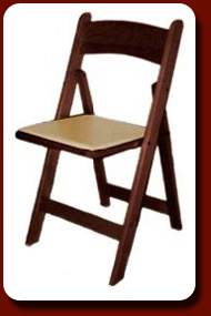 Mahogany wood chair with Ivory Pad