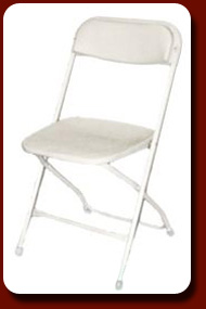 White Samsonite® plastic contoured chair
